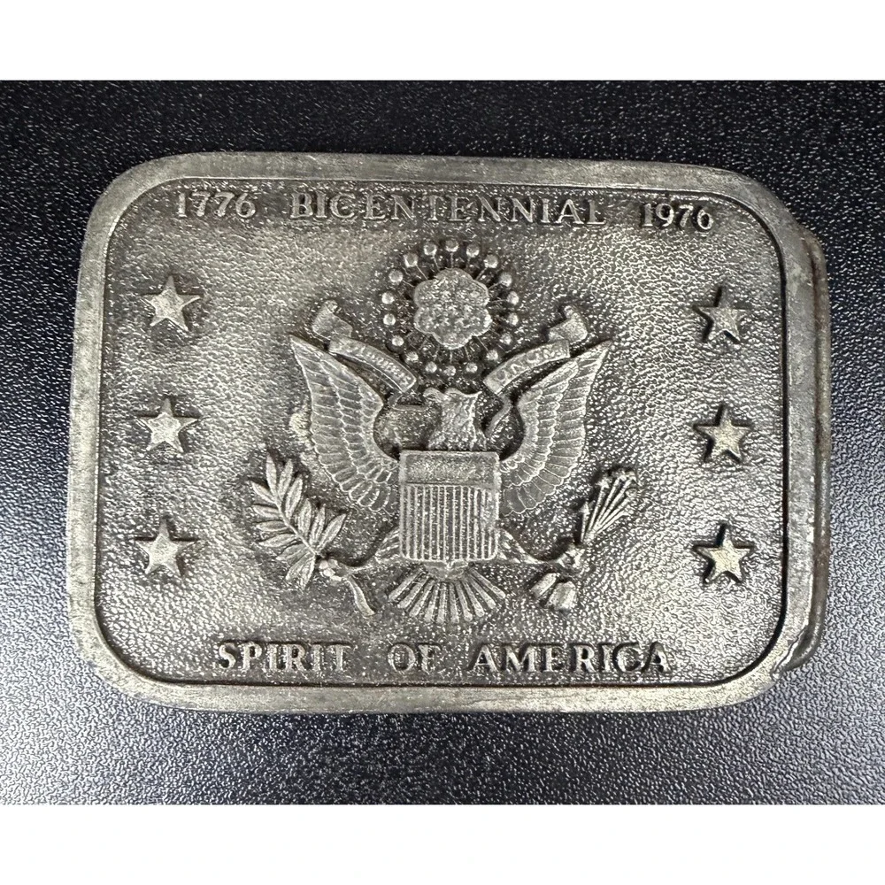 Vintage United States truck BELT BUCKLE men Trucker VTG Bar & Shield Rare USA